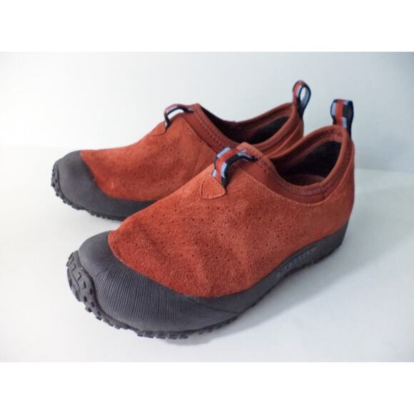 MERRELL IMPROV MOC TUMBLEWEED RED SUEDE LEATHER PULL ON SHOE EUR 36 US 6M - Picture 1 of 7